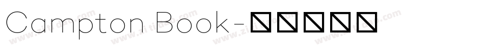 Campton Book字体转换